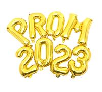 Milisten 1 Ensemble Ballons Aluminium Prom pour Décoration de Fête de Remise de Diplômes Ballons Dorés pour Graduation