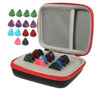 Milisten 1 Ensemble Boîte de Rangement pour Médiators de Guitare Plectres Durables Accessoire Pratique pour Guitaristes Couleurs Aléatoires Noir et Rouge Couleur Couleur