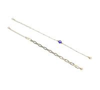 Milisten 1 Ensemble Bracelet Femme Ajustable Acier Inoxydable Œil Malin Bracelet de Charme Élégant Accessoire pour Toutes Occasions
