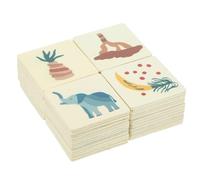 Milisten 1 Ensemble d'animaux Jouets Montessori Cartes Jouets De Mémoire Jeux De Mémoire Jouets De Maternelle Matériaux Montessori Jouets De Puzzle Montessori Jouets pour