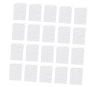Milisten 1 Ensemble De 20 Pièces à Filtre Aquarium Filet De Piscine Éponge Grossière Scellant Système Cellophane sous Vide Réservoir Pompe à Air Multimédia Blanche en Filet