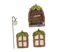 Milisten 1 Ensemble Décorations Lumineuses Résine pour Fenêtres Portes de Accessoires pour Scènes Éclairées pour Terrains