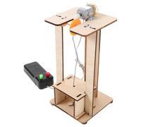 Milisten 1 Ensemble DIY Élévateur Bois pour Garçon Fille Kit Éducatif Stem Modèle de Lifter Mécanique pour Activités Scientifiques Innovant et pour Développer la Créativité de Problèmes