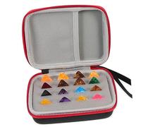 Milisten 1 Ensemble Étui à Médiators de Guitare avec Boîte de Rangement Pratique pour Accessoires de Guitare Noir Rouge Couleur Couleur