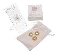 Milisten 1 Ensemble I Ching Solitaire Cartes i Ching Anciennes Cartes Oracle pour débutants j'aimerais Lire des Cartes Carte de Divination pour débutants Carte Oracle Je Ching Plastique