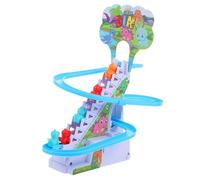 Milisten 1 Ensemble Jouets Dinosaure Électrique à Escalade avec Piste et Glissière Kit Complet avec Dinosaurs Éducatif pour Anniversaire Jeux pour Tout Petits