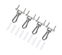 Milisten 1 Ensemble Kit de Crochets Inoxydable pour Hammock Accessoires de Suspension Pratiques Durables pour Auvent Camping