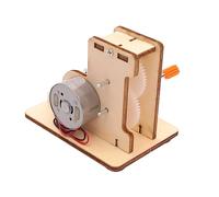 Milisten 1 Ensemble Kit de Matériaux pour Assemble de Générateur Électrique Bois DIY Éducatif pour Garçon Fille Expérience Scientifique Développe Les Compétences Observation et Analyse