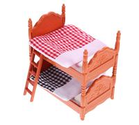 Milisten 1 Ensemble Miniatures de Lits Superposés pour Maison de Poupées Mobilier Miniature Décoratif pour Chambre et Aménagement Paysager