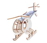 Milisten 1 Ensemble Modèle Avion Solaire DIY Hélicoptère Solaire Éducatif pour Garçon Fille de Science Construction Kit Expérience Scientifique à Assembler pour Garçons et Filles