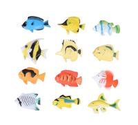 Milisten 1 Ensemble Modèles de Poissons Tropicaux Jouets Éducatifs pour Garçon Fille Simulation Organismes Marins pour Apprentissage Cognitif Jeu de Rôle
