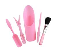Milisten 1 Ensemble Outils de Jardinage pour Plantes Complet avec Transplantoir Perforateur Pelle Seau et Brosse de Nettoyage Accessoires de Jardinage Élégants et Pratiques