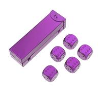 Milisten 1 Ensemble Set de Dés Aluminium Alliage Accessoire de Jeu pour Fêtes et Ktv Petits Dés Délicats Parfait pour Jeux de Rôle Entre