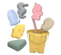 Milisten 1 Ensemble Set de Jouets de Plage Silicone pour Garçon Fille Ensemble de Jouets Interactifs pour Sable Pelles et Seau pour Amusement Plage Jardin ou Piscine
