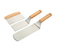 Milisten 1 Ensemble Set de Spatule Acier Inoxydable pour BBQ Ustensiles de Cuisine Multi Usage Idéaux pour Maison Restaurants et Hôtels