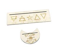 Milisten 1 Ensemble Support Bois pour Cartes de Tarot Porte Cartes de Divination Élégant Bois Naturel Accessoire Wiccan pour Rituels et Lectures de Tarot
