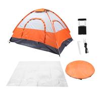 Milisten 1 Ensemble Tente de Plage Portable Personnes Abri Solaire Ultra UV Conception Rapide Résistante et Respirante pour Camping et Pique avec Ventilation Optimale et de Transport