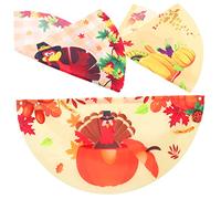 Milisten 1 Jeu Drapeau Décoratif De Jardin Fan De Thanksgiving De Bannières Semi Circulaires Pour Extérieur Décoration De Jardin Festive 3 Pièces