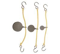 Milisten 1 Jeu Œil De Boeuf Cibles en Acier pour Fronde Professionnelle -Pierres Cibles De Fronde Accessoires Résistant à l'usure Outils De Formation Pendaison Acier Inoxydable