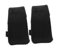 Milisten 1 Paire Coussin de Rechange pour Accoudoirs de Chaise Housse Rembourrée Douce pour Épaules Compatible avec Chaises de Plage de Patio Bureau de Noir
