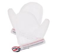 Milisten 1 Paire Couvercle à main du visage anti-rayures ventouse anti-succion alimentaire protège-doigts protège-pouce suceur bébé arrête de des nylon blanche Couleur Aléatoire