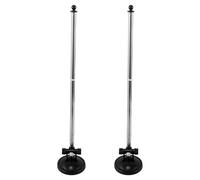 Milisten 1 Paire de Supports magnétiques pour mât de Drapeau : Support de Fixation pour Drapeau de Voiture, pour véhicule, Camion, Bateau, Camping-Car, Bureau, extérieur et intérieur (sans