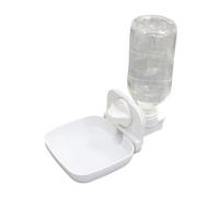 Milisten 1 Pc Chargeur Automatique Bocal à Eau Perroquet Distributeur d'eau De Cage Bouteille d'eau Lapins en Peluche Distributeur d'eau Automatique Cage à Hamster Blanche Plastique