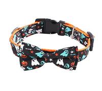 Milisten 1 Pc Collier pour Animaux De Compagnie Collier De Citrouille Collier De Chaton Collier Bowknot pour Chiot Nœuds pour Grands Chiens Bandana pour Chiot Chiffon
