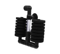 Milisten 1 Pc Filtre d'aquarium Accessoires d'aquarium Filtre éponge Double Aquarium filtres éponge Water Filter Guppy Filtre éponge pour Aquarium Filtre de réservoir d'eau Plastique Black