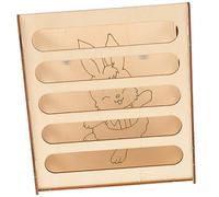 Milisten 1 Pc Support d'herbe De Lapin Cage Coopérative Nourriture pour Chat Automatique Tunnel De Lit pour Cobaye Cochon Bol Mangeoire pour Lapin Doublures Foin pour Lapins en Bois