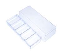 Milisten 1 Pièce Boîte de Stockage à Puce Stockage de Puce Clair ébrécher Plateaux de Puce Organisateur de Puce Titulaire de mah-Jong Petit récipient de Mahjong Petit conteneur Clair