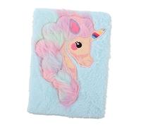 Milisten 1 Pièce Cahier Peluche Licorne pour Filles Journal Doux et Cahier de Bureau Scolaire pour Fêtes Design Élégant et Couleur