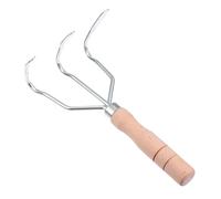 Milisten 1 pièce Cultivateur à Main Portable avec Manche Court et Dents Outil de Jardinage Polyvalent pour Aérer et Ameublir Sol Jardin Parc