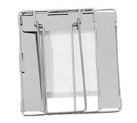 Milisten 1 pièce Support de Barbecue Acier Inoxydable Rack Pliable pour Saucisses et Grillades Compact et Portable pour Barbecue à et Pique