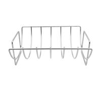 Milisten 1 Pièce Support de Ribs de Barbecue Acier Inoxydable Non Adhésif Rack à Steak U pour Cuisson Uniforme et Rapide des Viandes pour Barbecue et Fumage