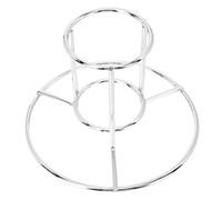Milisten 1 Pièce Support de Rôtissage Acier Inoxydable pour Poulet Rack de Barbecue Durable Facile pour Camping Restaurants