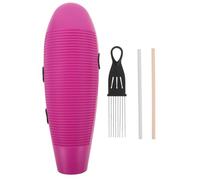 Milisten 1 Set Guiro - Instrument de percussion latine en forme de poisson avec grattoir - Outil d'apprentissage musical pour débutants et amateurs de musique Violet