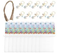 Milisten 10 Ensembles Porte-clés Thème Océan avec Charms Queue de Poisson Tropical et Coquillage Accessoires pour Fête de Noël et Présents Sacs à Bonbons Décoration Portable pour Fête 10