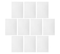 Milisten 10 Feuilles Pvc Rigide Semi-mat Blanc pour Loisirs Créatifs et Affichage Photo, Facile à Installer, Léger, Pack de 10 pour Protection D'images et Certificats