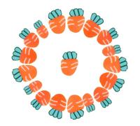 Milisten 10 Paquets Tranches d'argile de carotte charmes végétaux Matériaux artisanaux fournitures d'artisanat mini-carottes artificielles accessoires de résine pâte polymère