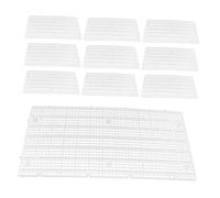 Milisten 10 Pièces Aquarium Fish Tank Grid Divider Plastic Egg Crate Mesh Panel for Efficient Waste Management Water Circulation Breeding Separation