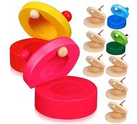 Milisten 10 pièces Bois Éducatives pour Naturelles et Colorées Jouets Musicaux de Coordination et Développement Intellectuel Parfaits pour Apprentissage et Communication Parent