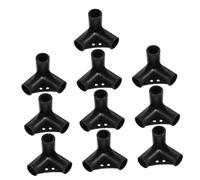 Milisten 10 Pièces Connecteurs Plastiques et Voies pour Treillis Vigne Abri Solaire Kit Robuste PP Adaptés Tubes Jardinage