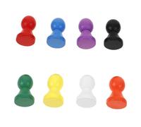 Milisten 10 Pièces Échecs Bois Colorées Accessoires de Jeu de Plateau et Antidérapants de Remplacement pour Jeu de Dames et Échecs
