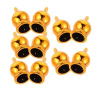 Milisten 10 Pièces Flagpole Topper Finials Pennants Head Ornaments for Celebration and School Flag Poles Smooth Finish Protective Caps