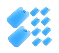 Milisten 10 Pièces Ice Packs for Cooler Bags Reusable Refillable Freezer Blocks for Food Freshness Quick Cooling and Outdoor Travel