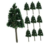 Milisten 10 pièces Lot de Arbres Miniatures Réalistes Abs pour Maquettes Dioramas et Micro Paysages Décorations Légères pour Modélisme et Aménagement Paysager DIY