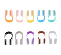 Milisten 10 Pièces Silicone Swimming Nose Clips Anti-Slip Nose Plugs for and Adults Comfortable Swim Clips for Diving Surfing and Water Sports