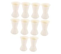 Milisten 10 pièces Support Bouquet Base Blanc Petit Support Stable pour Créations Floristiques DIY pour Fleuristes Mariages et Décorations de Table