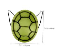 Milisten 10 pièces Turtle Shell Cosplay Costume Prop With Elastic Strap Lightweight Turtle Back Accessory For Halloween Party Dress Up And Creative Role Play